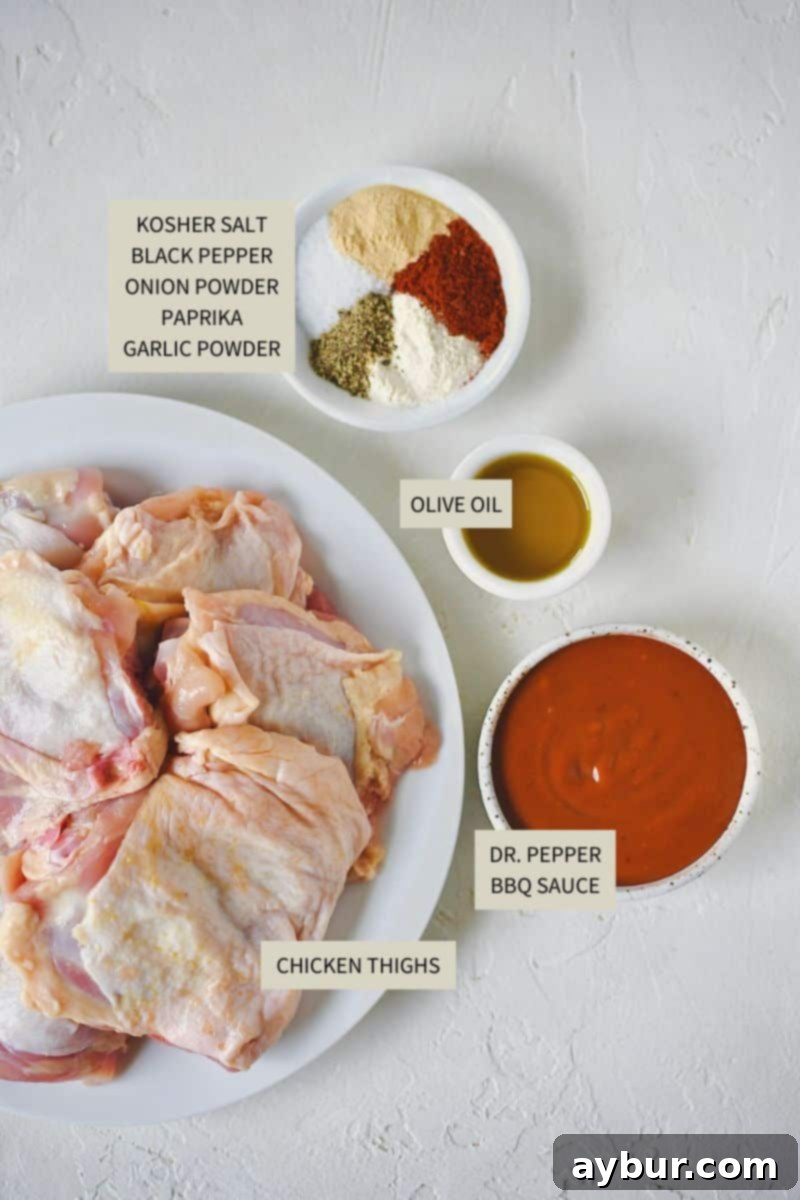 Ultimate Grilled Chicken Thighs 3 Ingredients needed to make Grilled Chicken Thighs.