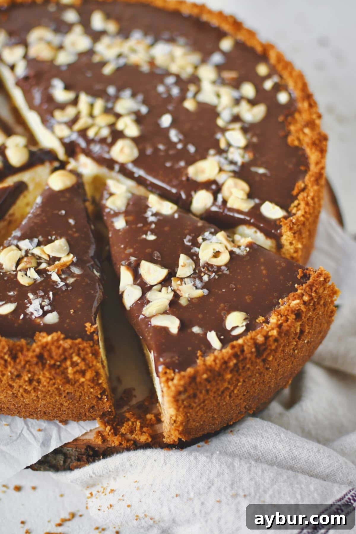 Classic Italian Ricotta Cheesecake 20 Perfectly sliced Italian Cheesecake, revealing its beautiful layers and inviting texture, ready to be served and enjoyed by all.