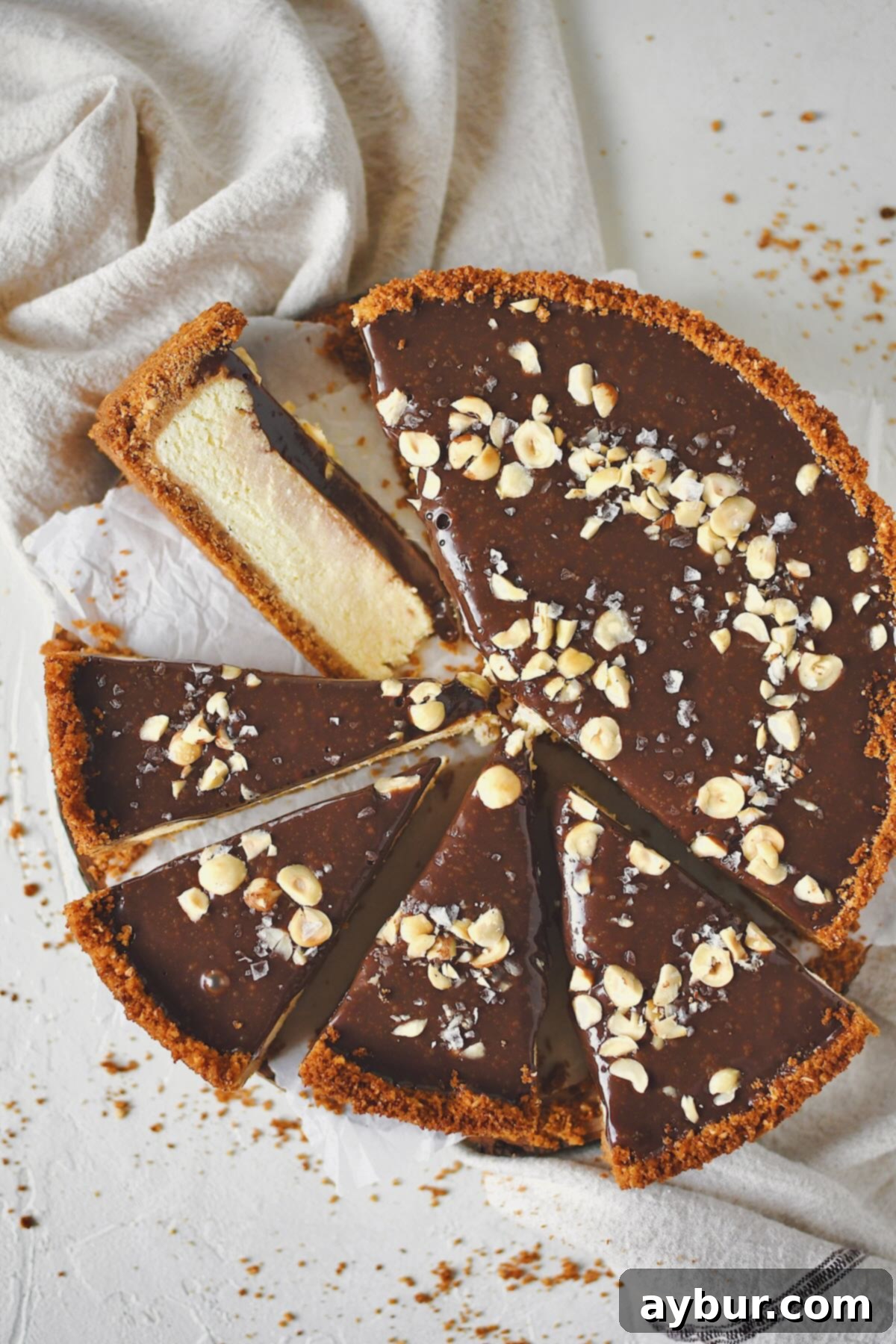 Classic Italian Ricotta Cheesecake 21 Sliced Italian Cheesecake ready to serve and be enjoyed.