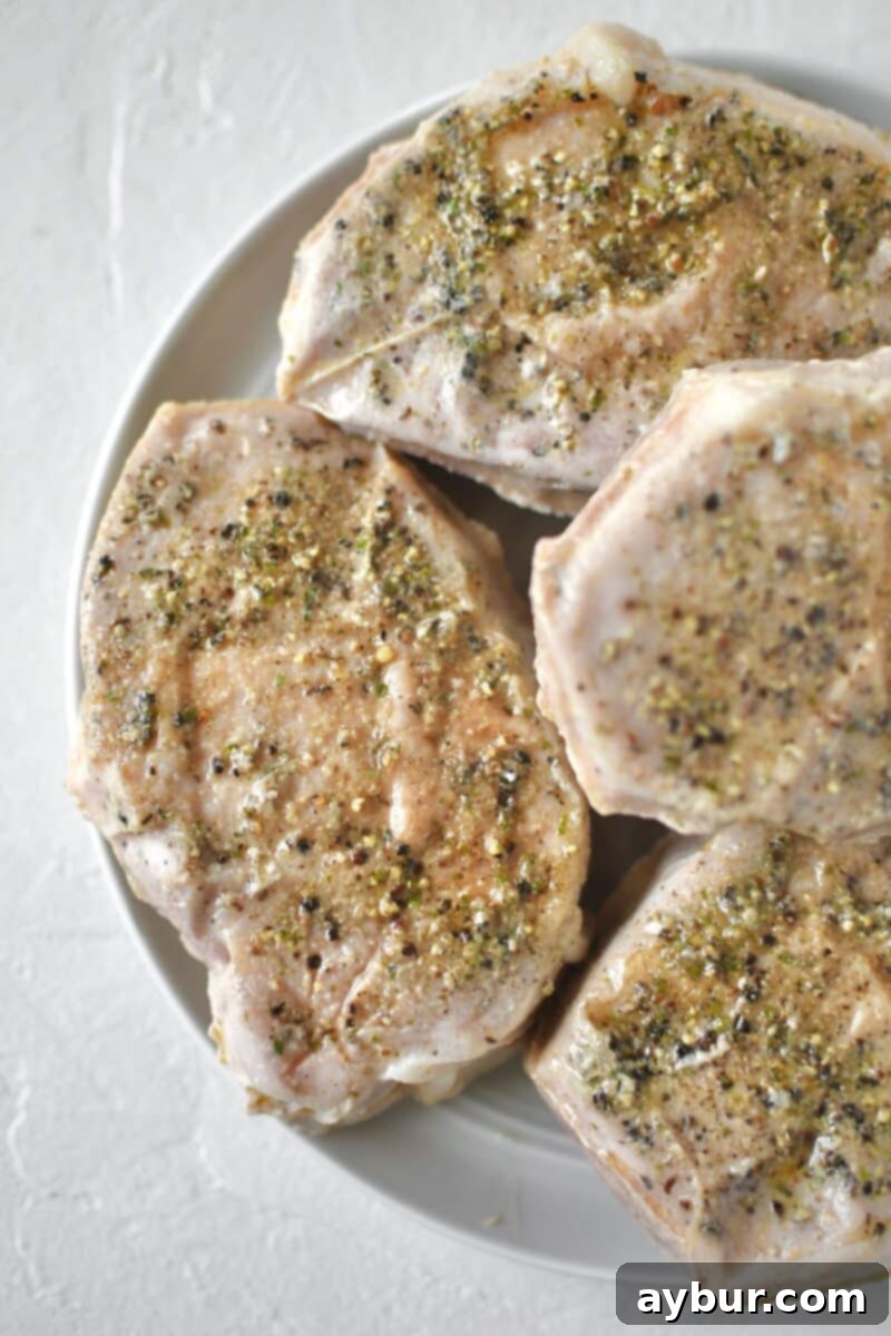 Perfectly Tender Sous Vide Pork Chops 7 Pork chops removed from the sealed bags after cooking in the sous vide.