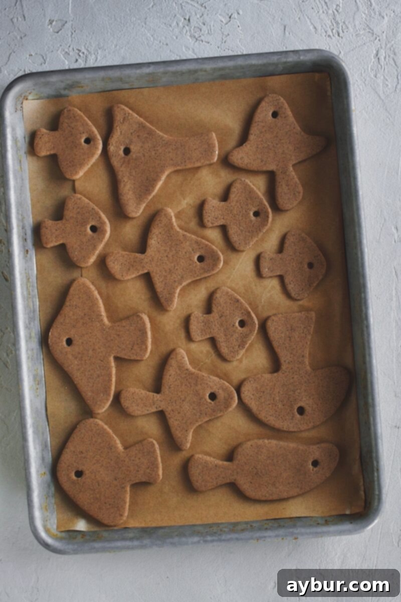 Salt Dough Gingerbread Keepsakes 12 Salt dough after baking and drying out, ready to be decorated.