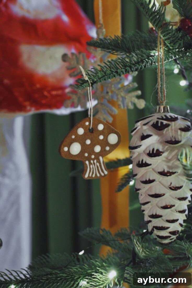 Salt Dough Gingerbread Keepsakes 20 Gingerbread Salt Dough Ornaments on the King of Christmas King Noble Fir Tree.