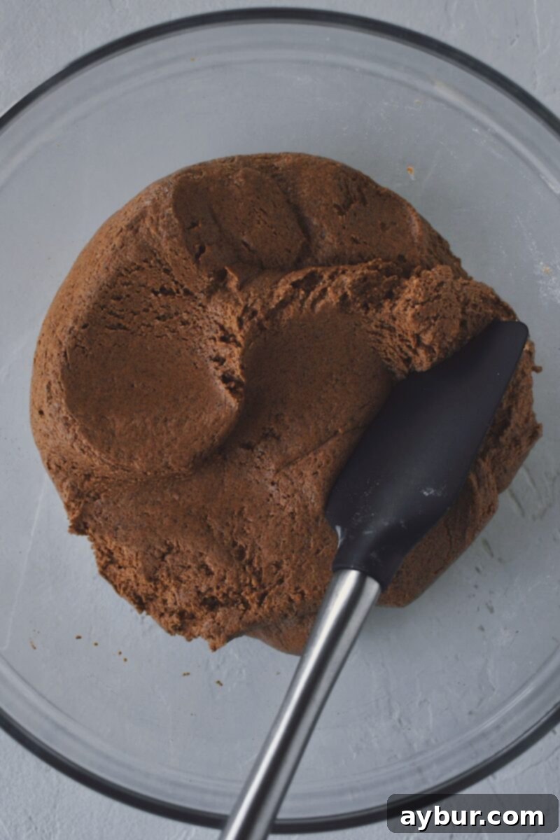 Salt Dough Gingerbread Keepsakes 7 Dough just after kneading it, fully formed.