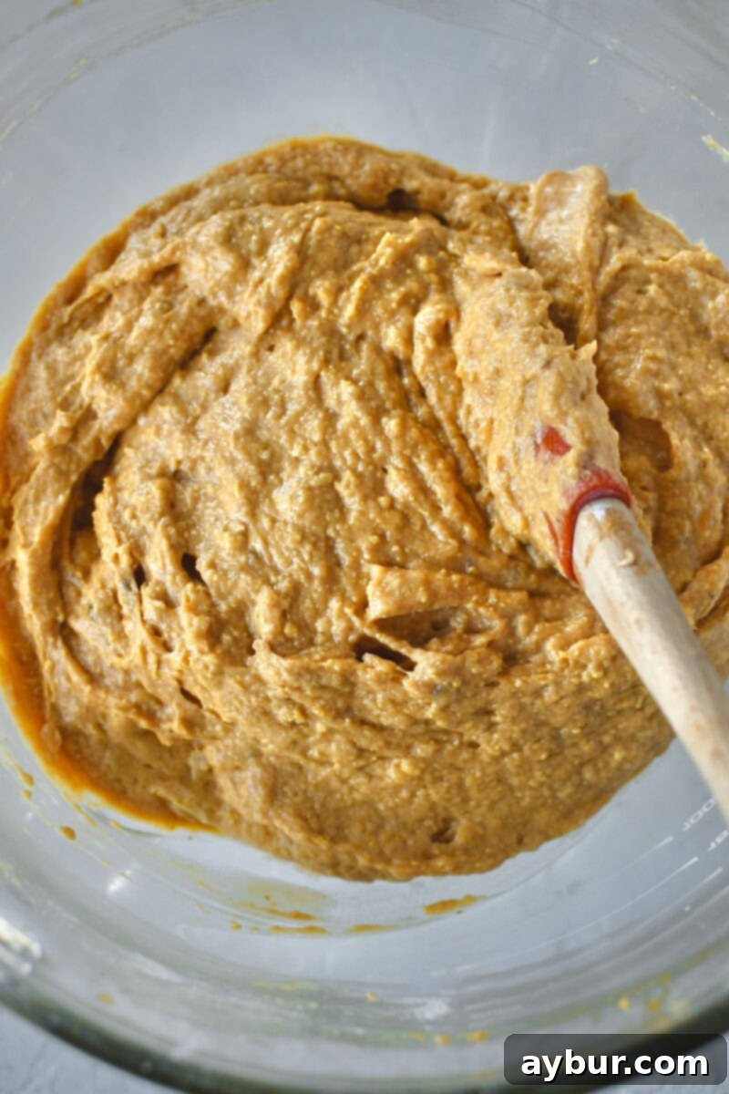 Pumpkin Puree, Banana, vanilla, and eggs added to for the batter.