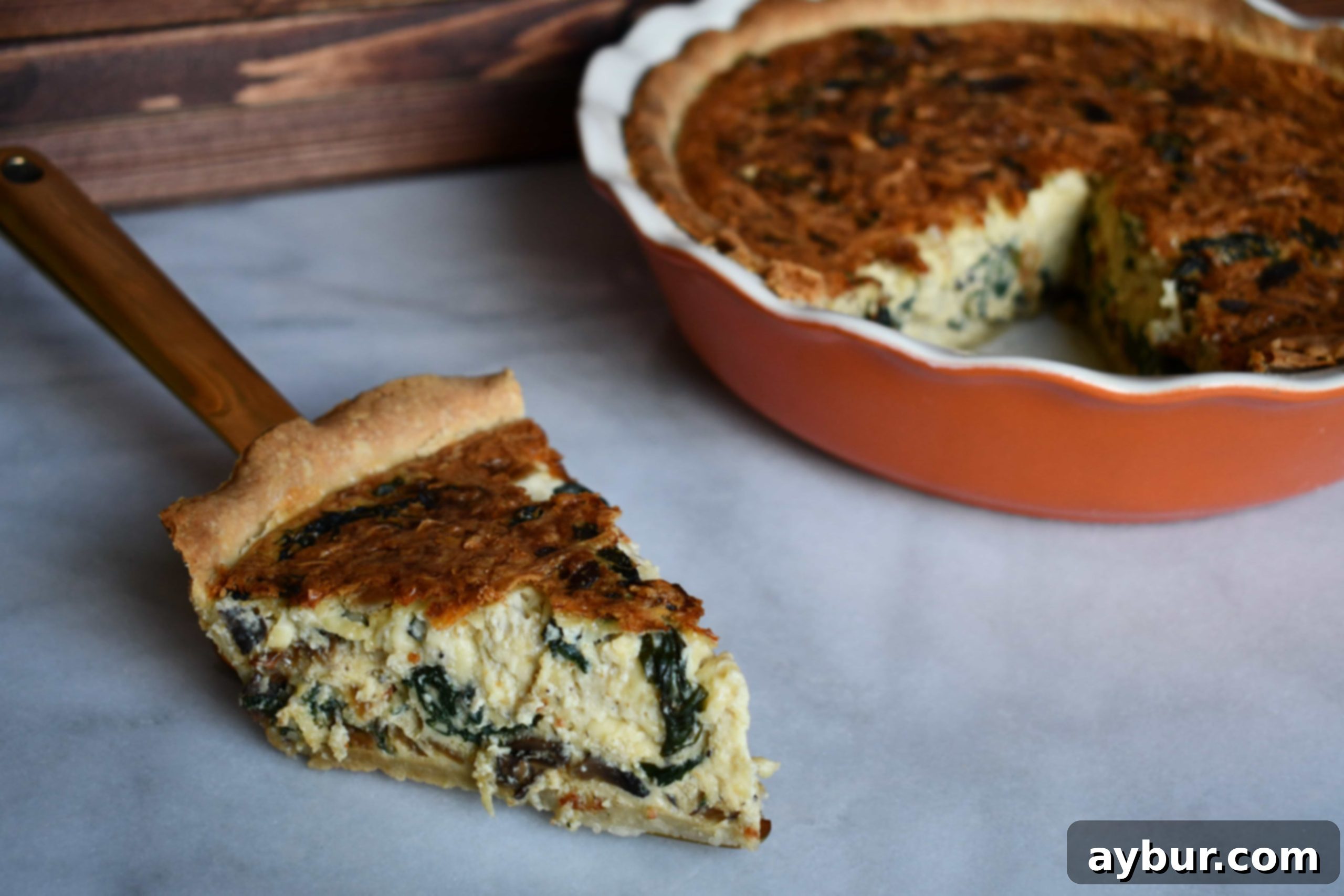 Mushroom Spinach Swiss Quiche Bliss 5 Joanna Gaines Mushroom, Spinach and Swiss Cheese Quiche