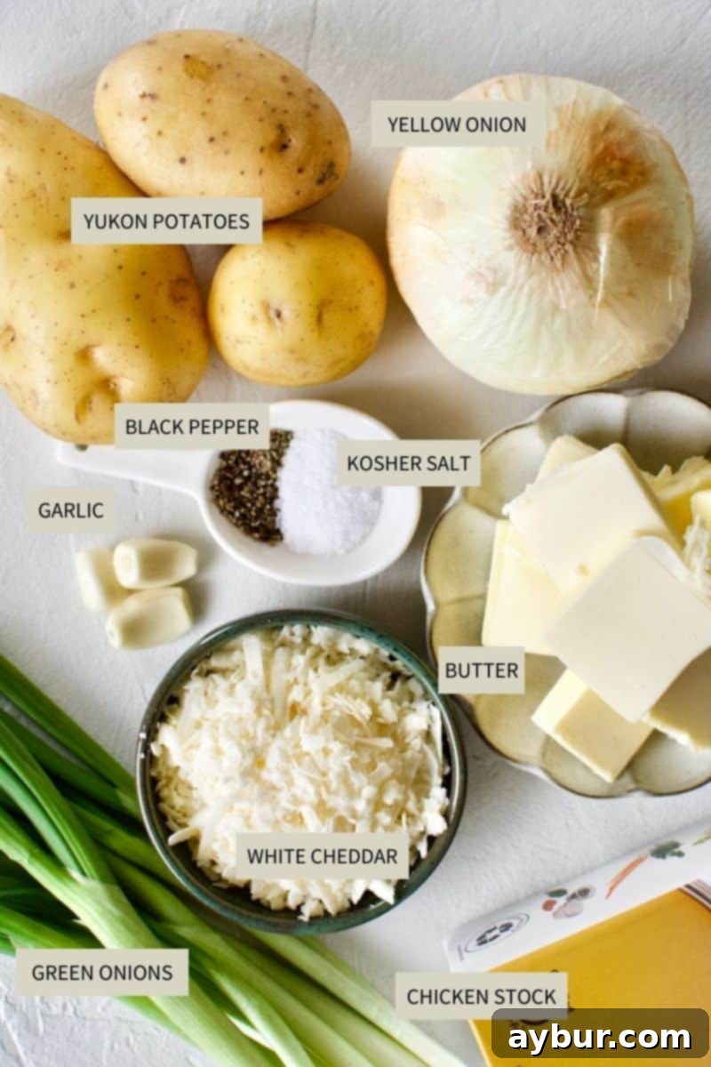 Plant-Based Creamy Potato Soup 5 Creamy Potato Soup Ingredients