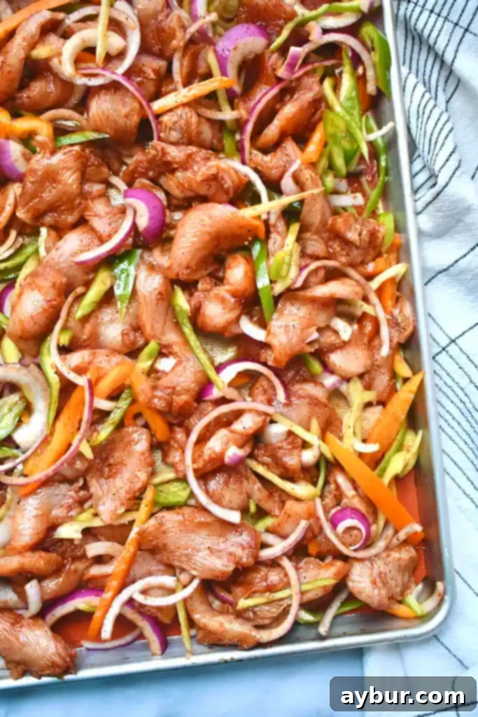 Sheet Pan Chicken Fajitas