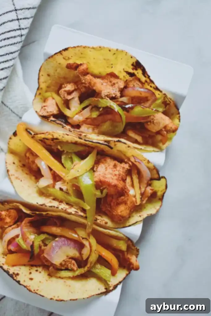 Sheet Pan Chicken Fajita Tacos