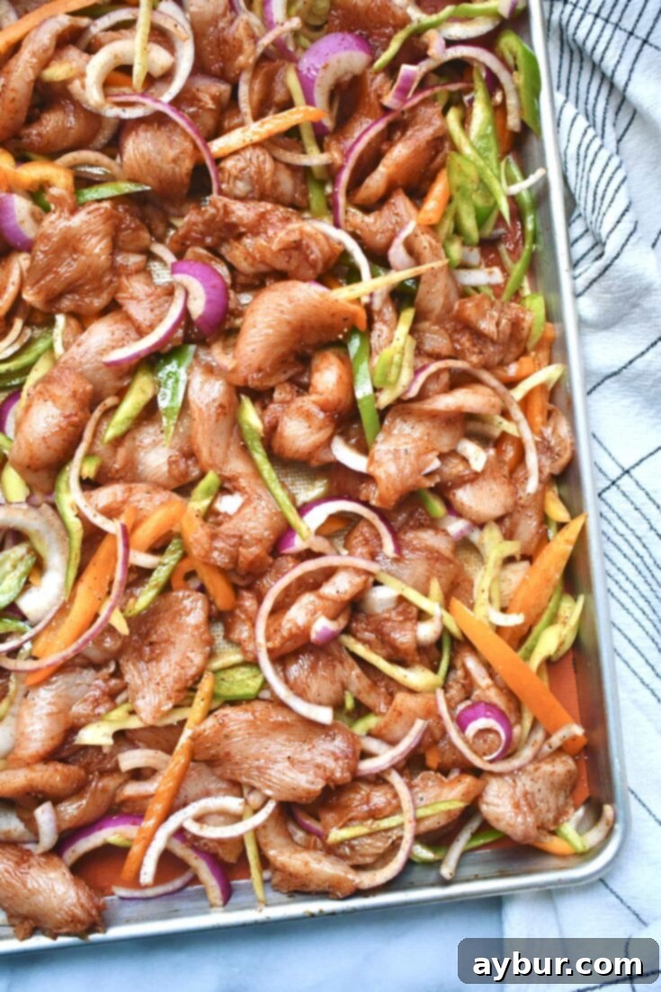 Sheet Pan Chicken Fajitas